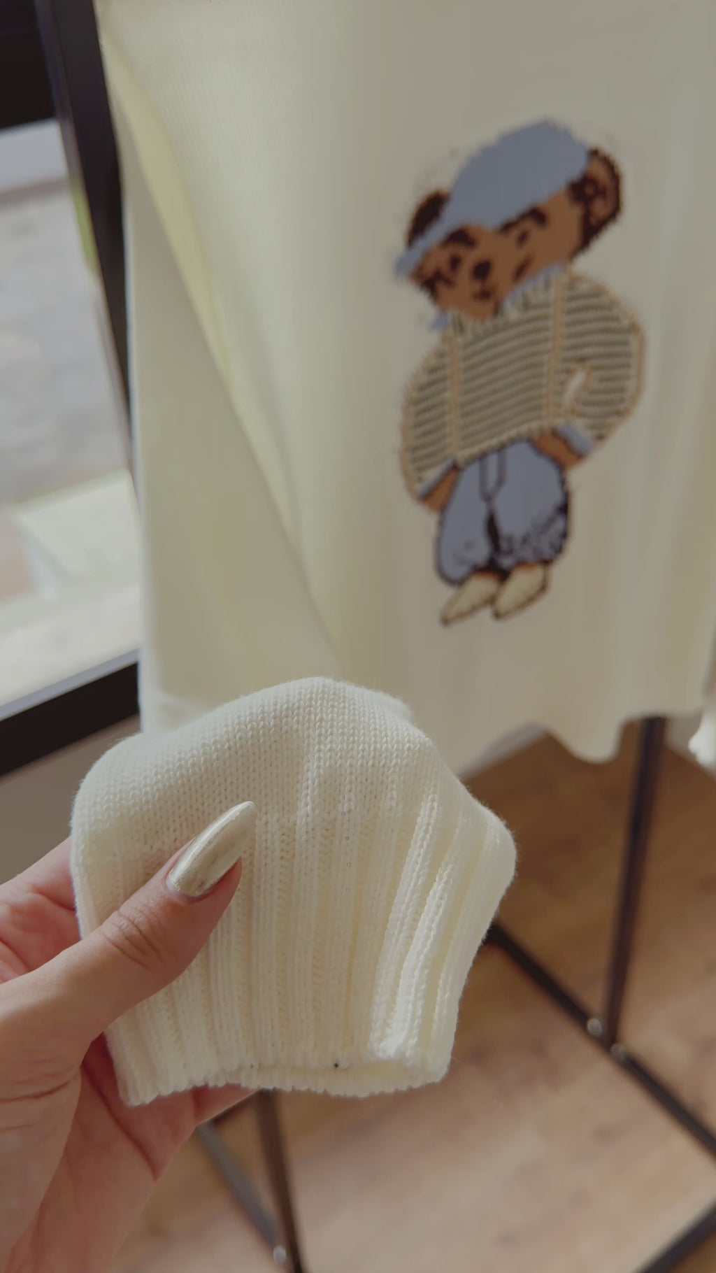 🧸 Tricô Teddy Preppy – Inspiração Ralph Lauren